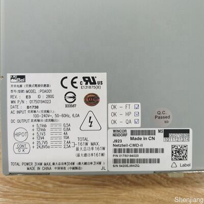 Wincor 1750194023 পাওয়ার সাপ্লাই CMD II 161w C4060 ATM খুচরা যন্ত্রাংশ