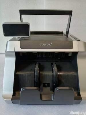 JUNUO C05 ব্যাংকিং মেশিন মানি কাউন্টার ডিটেক্টর কালো, LED ডিসপ্লে সহ