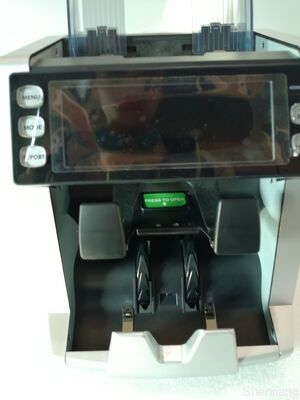 1+1 পকেট ব্যাংকনোট বাছাই মেশিন, টাকা গণনাকারী ডিটেক্টর কালো, LED ডিসপ্লে সহ LK22025060003