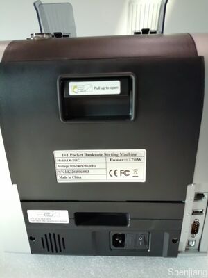 1+1 পকেট ব্যাংকনোট বাছাই মেশিন, টাকা গণনাকারী ডিটেক্টর কালো, LED ডিসপ্লে সহ LK22025060003