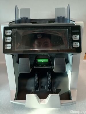 1+1 পকেট ব্যাংকনোট সোর্টিং মেশিন মানি কাউন্টার ডিটেক্টর LED ডিসপ্লে সহ কালো LK22025060006