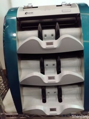 কিষান ব্যাংকনোট বাছাই মেশিন, টাকা গণনার যন্ত্র, এলইডি ডিসপ্লে সহ নীল, স্মার্ট কে3 এস16ই01-3659