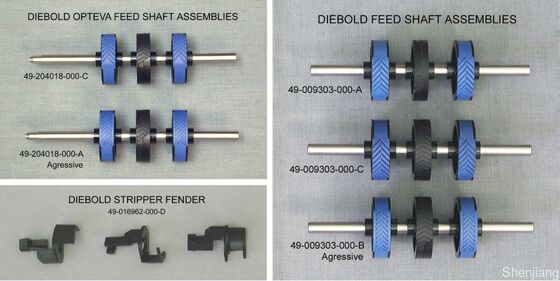 নতুন অরিজিনাল Diebold ATM পার্টস Diebold Opteva 2.0 ফিড শ্যাফ্ট 49204018000d 49-204018-000d রাবার