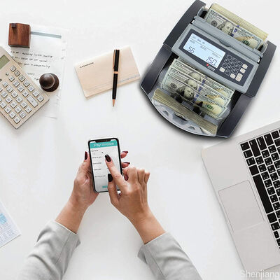 উপর থেকে লোড করা ডুয়াল সিস মানি ডিটেক্টর মিক্স ভ্যালু ক্যাশ মানি কাউন্টিং মেশিন